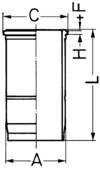 Cilinderbus/voering O-ring Kolbenschmidt 89593110