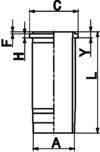 Cilinderbus/voering O-ring Kolbenschmidt 89367110