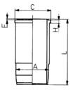 Cilinderbus/voering O-ring Kolbenschmidt 89588110