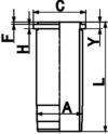 Cilinderbus/voering O-ring Kolbenschmidt 89370110