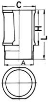 Cilinderbus/voering O-ring Kolbenschmidt 89301110