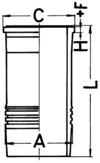 Cilinderbus/voering O-ring Kolbenschmidt 89900110