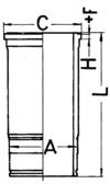 Cilinderbus/voering O-ring Kolbenschmidt 88034110