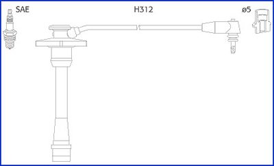 Bougiekabelset Hitachi 134130