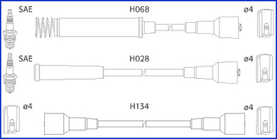 Bougiekabelset Hitachi 134203