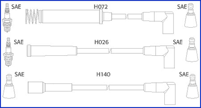 Bougiekabelset Hitachi 134225