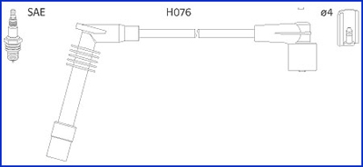 Bougiekabelset Hitachi 134251