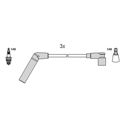 Bougiekabelset Hitachi 134263