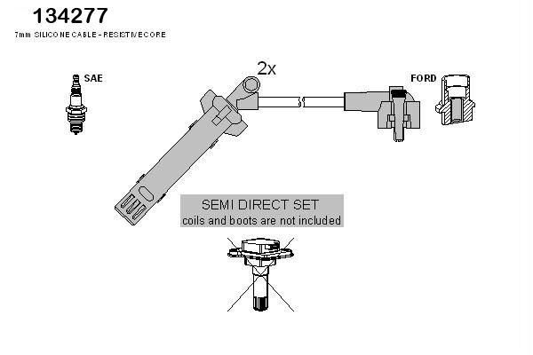 Bougiekabelset Hitachi 134277