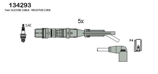 Bougiekabelset Hitachi 134293