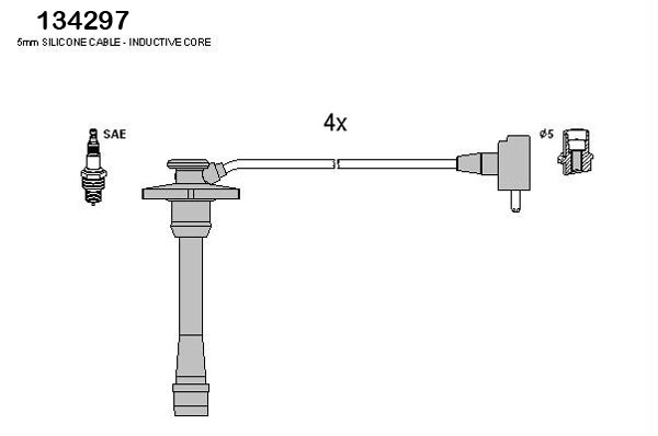 Bougiekabelset Hitachi 134297