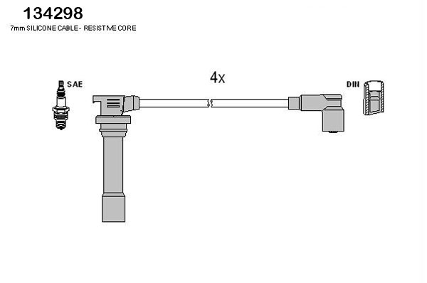 Bougiekabelset Hitachi 134298