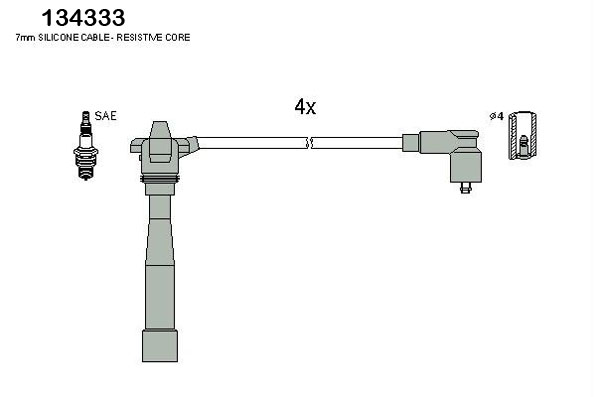 Bougiekabelset Hitachi 134333