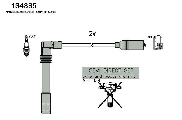 Bougiekabelset Hitachi 134335