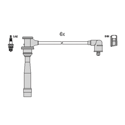 Bougiekabelset Hitachi 134337