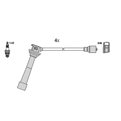 Bougiekabelset Hitachi 134374