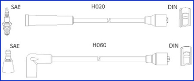 Bougiekabelset Hitachi 134457