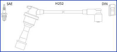 Bougiekabelset Hitachi 134480