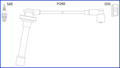 Bougiekabelset Hitachi 134521