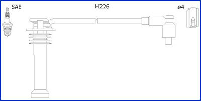 Bougiekabelset Hitachi 134672