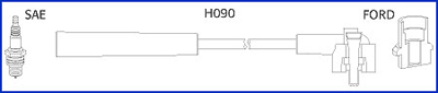 Bougiekabelset Hitachi 134673