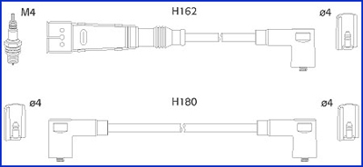 Bougiekabelset Hitachi 134711