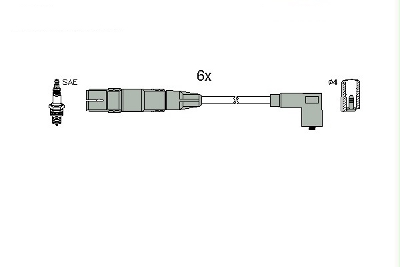 Bougiekabelset Hitachi 134769