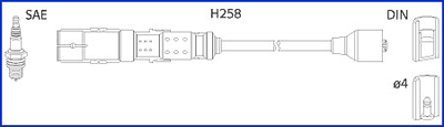 Bougiekabelset Hitachi 134780