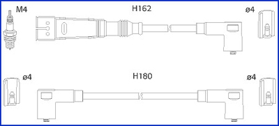 Bougiekabelset Hitachi 134795