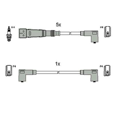 Bougiekabelset Hitachi 134810