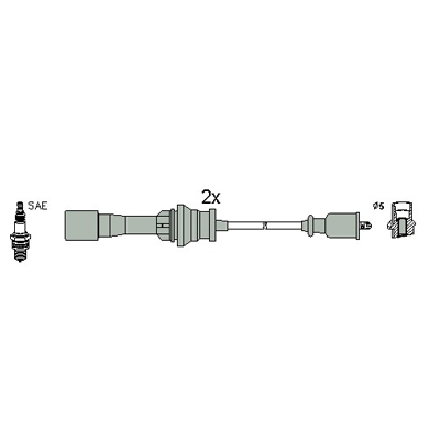 Bougiekabelset Hitachi 134953