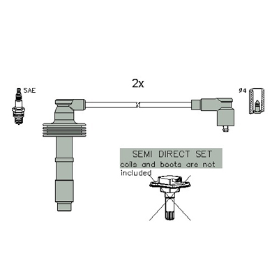 Bougiekabelset Hitachi 134958