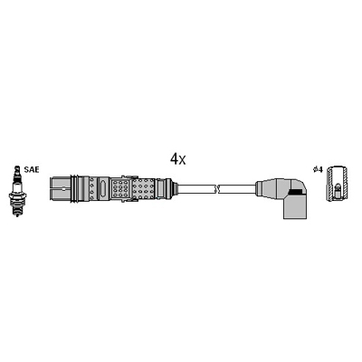 Bougiekabelset Hitachi 134961