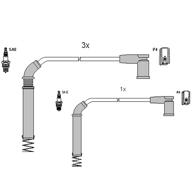 Bougiekabelset Hitachi 134964