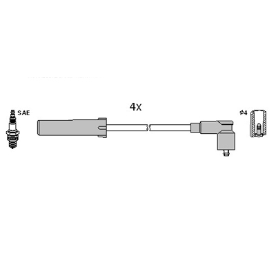 Bougiekabelset Hitachi 134980