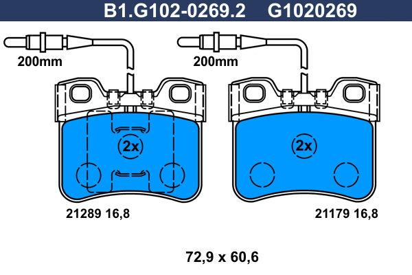 Remblokset Galfer B1.G102-0269.2