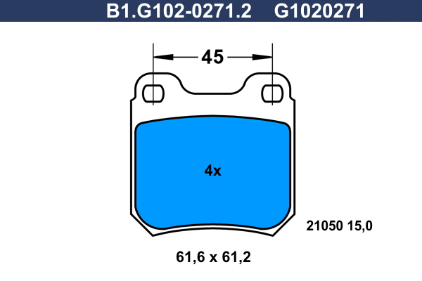 Remblokset Galfer B1.G102-0271.2