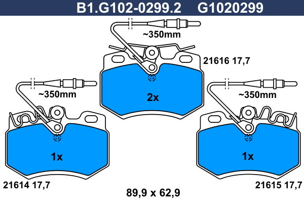 Remblokset Galfer B1.G102-0299.2