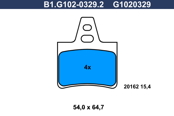 Remblokset Galfer B1.G102-0329.2