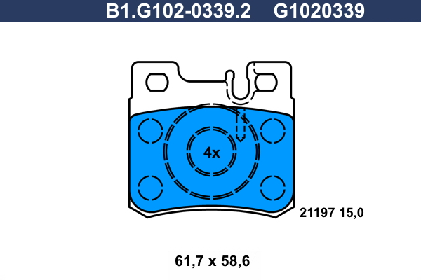 Remblokset Galfer B1.G102-0339.2