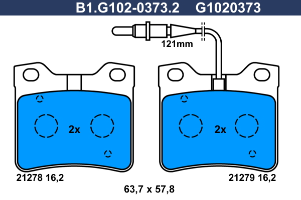 Remblokset Galfer B1.G102-0373.2
