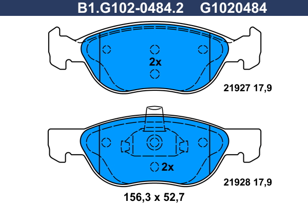 Remblokset Galfer B1.G102-0484.2