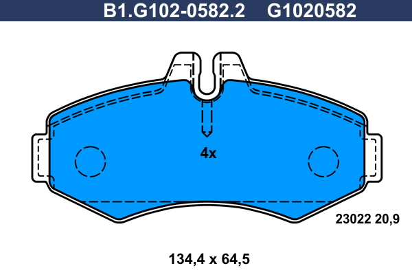 Remblokset Galfer B1.G102-0582.2