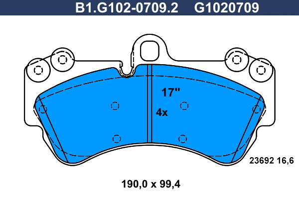 Remblokset Galfer B1.G102-0709.2