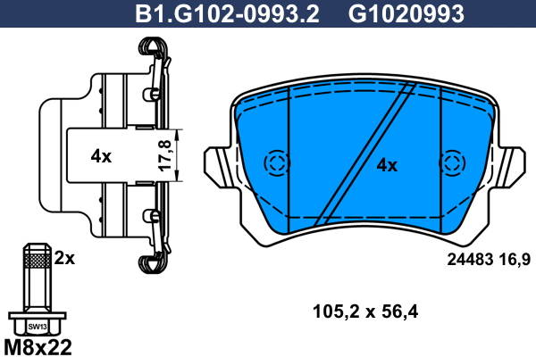 Galfer Remblokset B1.G102-0993.2