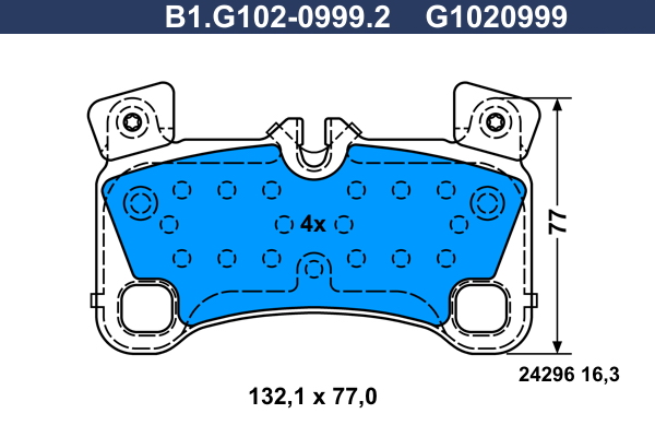 Remblokset Galfer B1.G102-0999.2