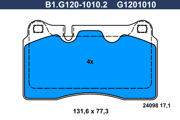 Remblokset Galfer B1.G120-1010.2