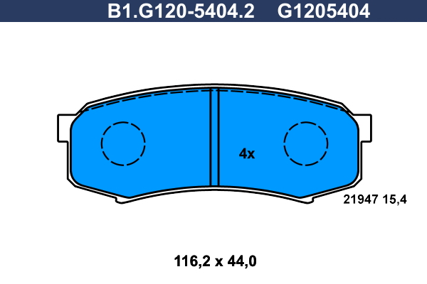 Remblokset Galfer B1.G120-5404.2