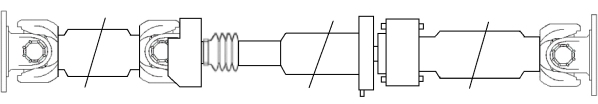 Aandrijfas Spidan GKNP30015