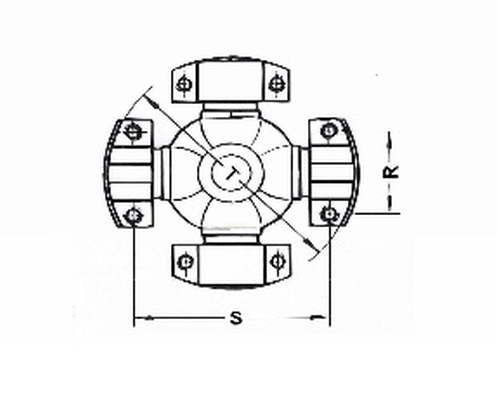 Spidan Rubber askoppeling / Hardyschijf U 675